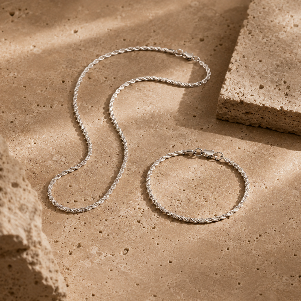 Intrecciata Silver Chain