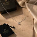 Luce Solitaire Necklace 925 Silver