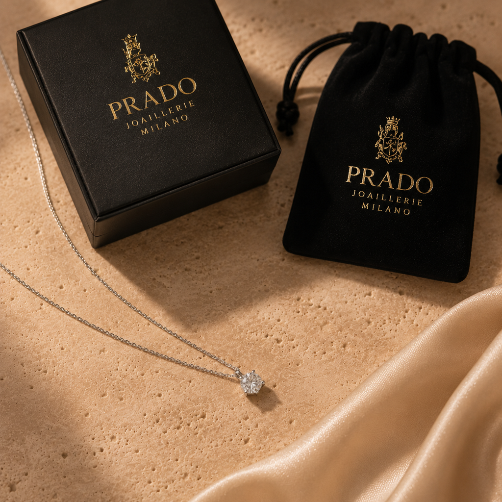 Luce Solitaire Necklace 925 Silver